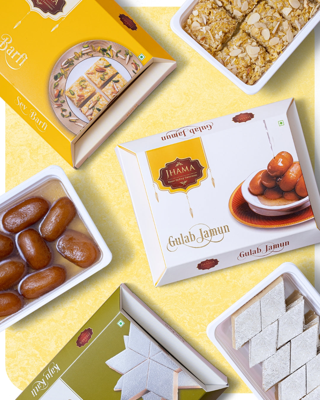 Assorted Kaju (Cashew) Sweets | Perfect for Gifting | Jhama Sweets